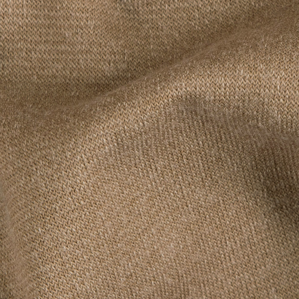 Almond Buff Cotton-Polyester Velour - Detail Almond Buff Cotton-Polyester Velour - Detail