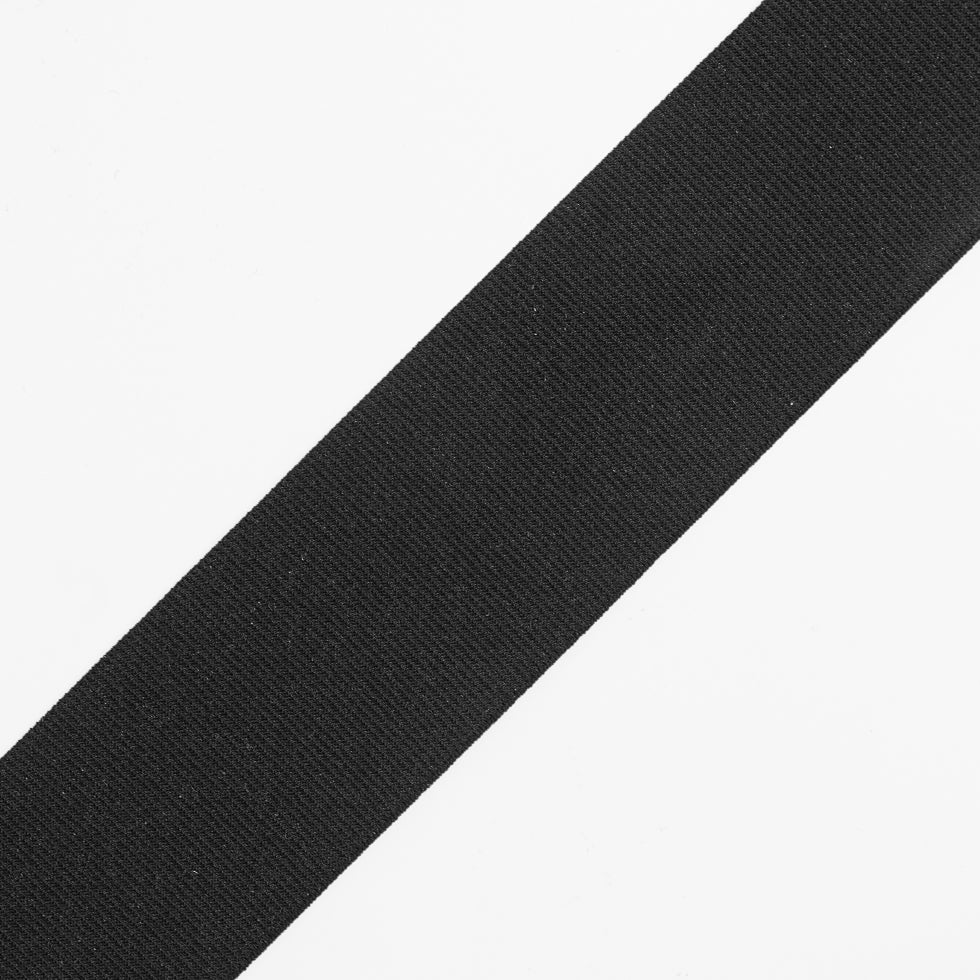 Black Stretch Grosgrain - 2 Black Stretch Grosgrain - 2