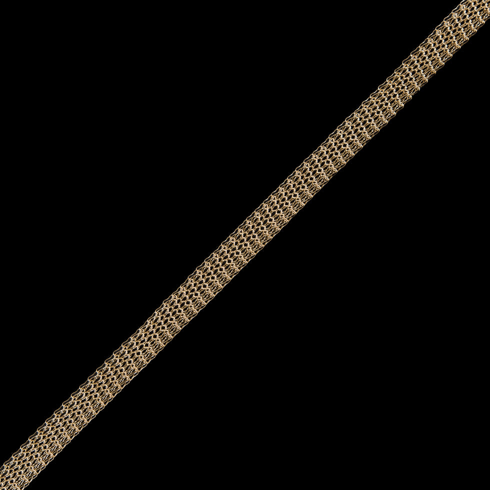 Gold Knit Metal Trim - 0.375 Gold Knit Metal Trim - 0.375