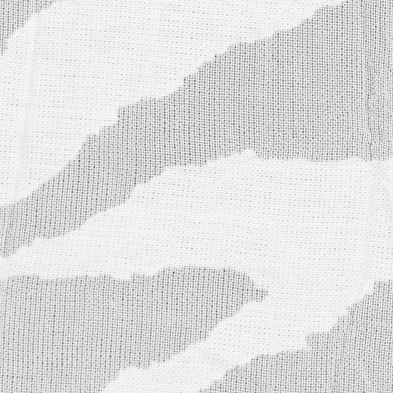 White Polyester Zebra Burnout Detail White Polyester Zebra Burnout Detail