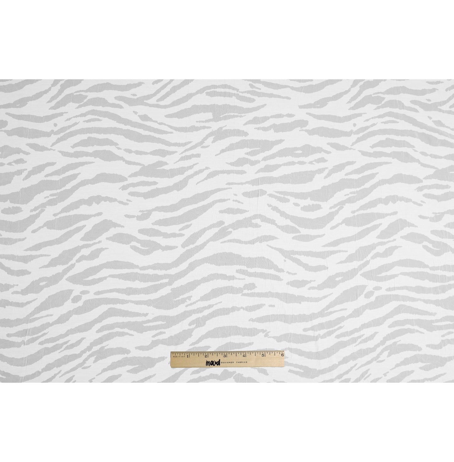 White Polyester Zebra Burnout Full White Polyester Zebra Burnout Full