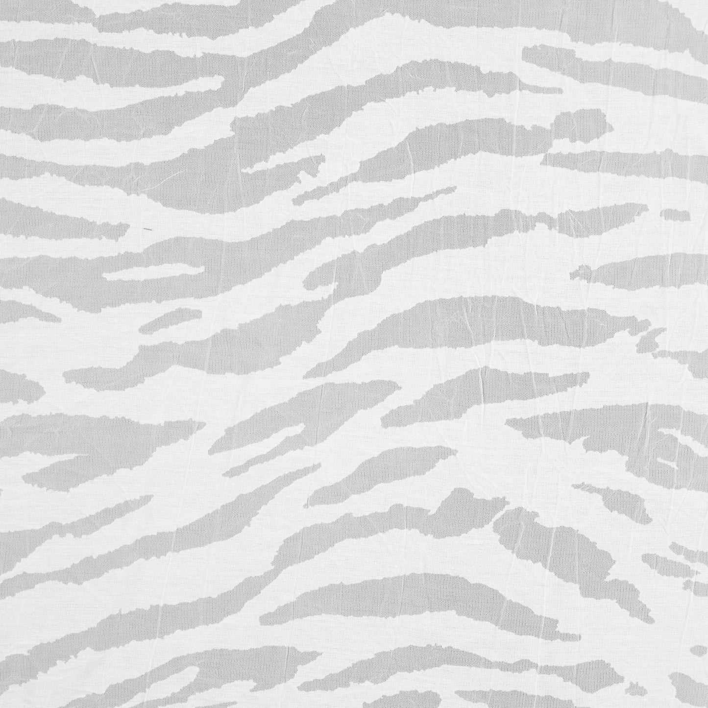 White Polyester Zebra Burnout White Polyester Zebra Burnout