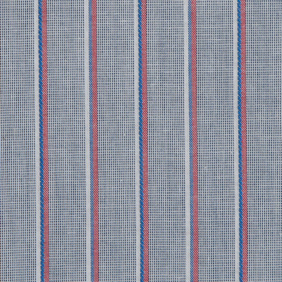 Gray Shadow Striped Cotton Shirting