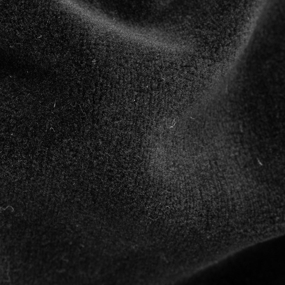 Black Rayon Stretch Velour - Detail Black Rayon Stretch Velour - Detail