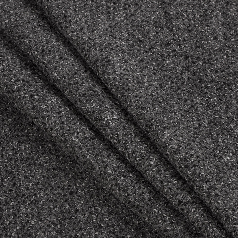 Wild Dove Gray Wool Boucle Folded Wild Dove Gray Wool Boucle Folded