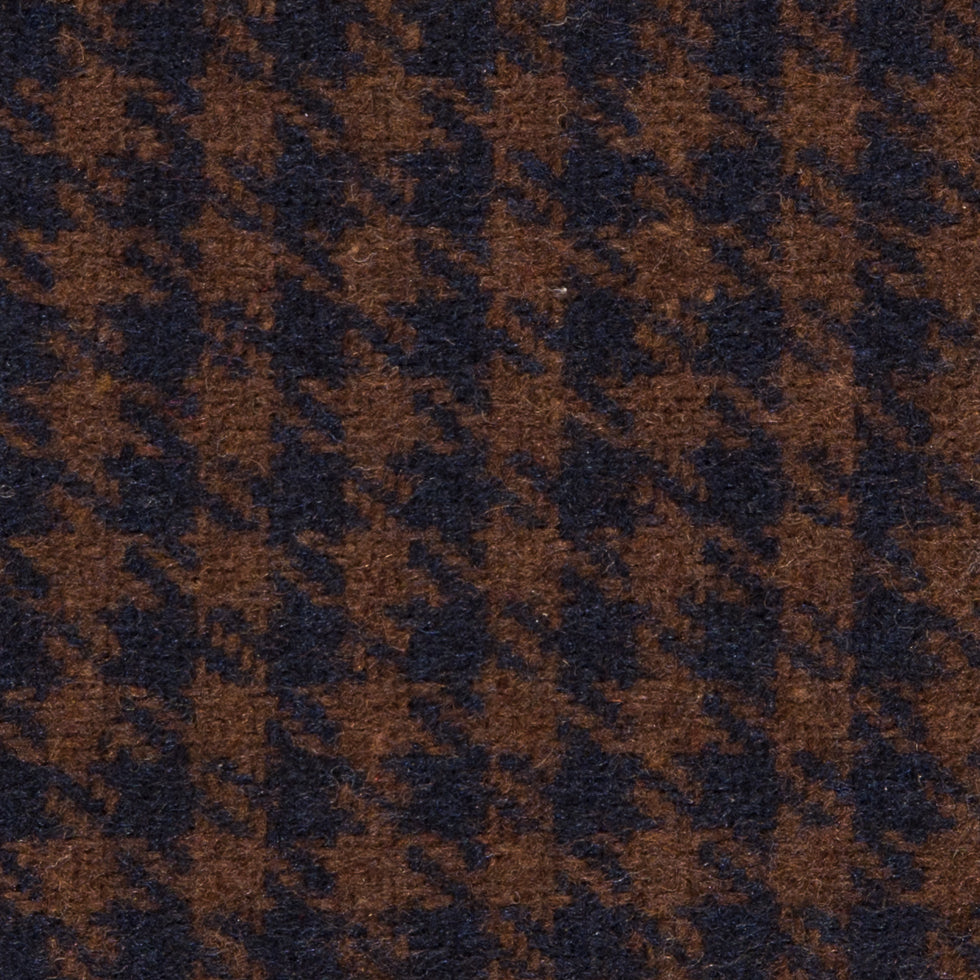 Brown/Navy Shepherd's Check Heavy Wool Suiting Detail Brown/Navy Shepherd's Check Heavy Wool Suiting Detail