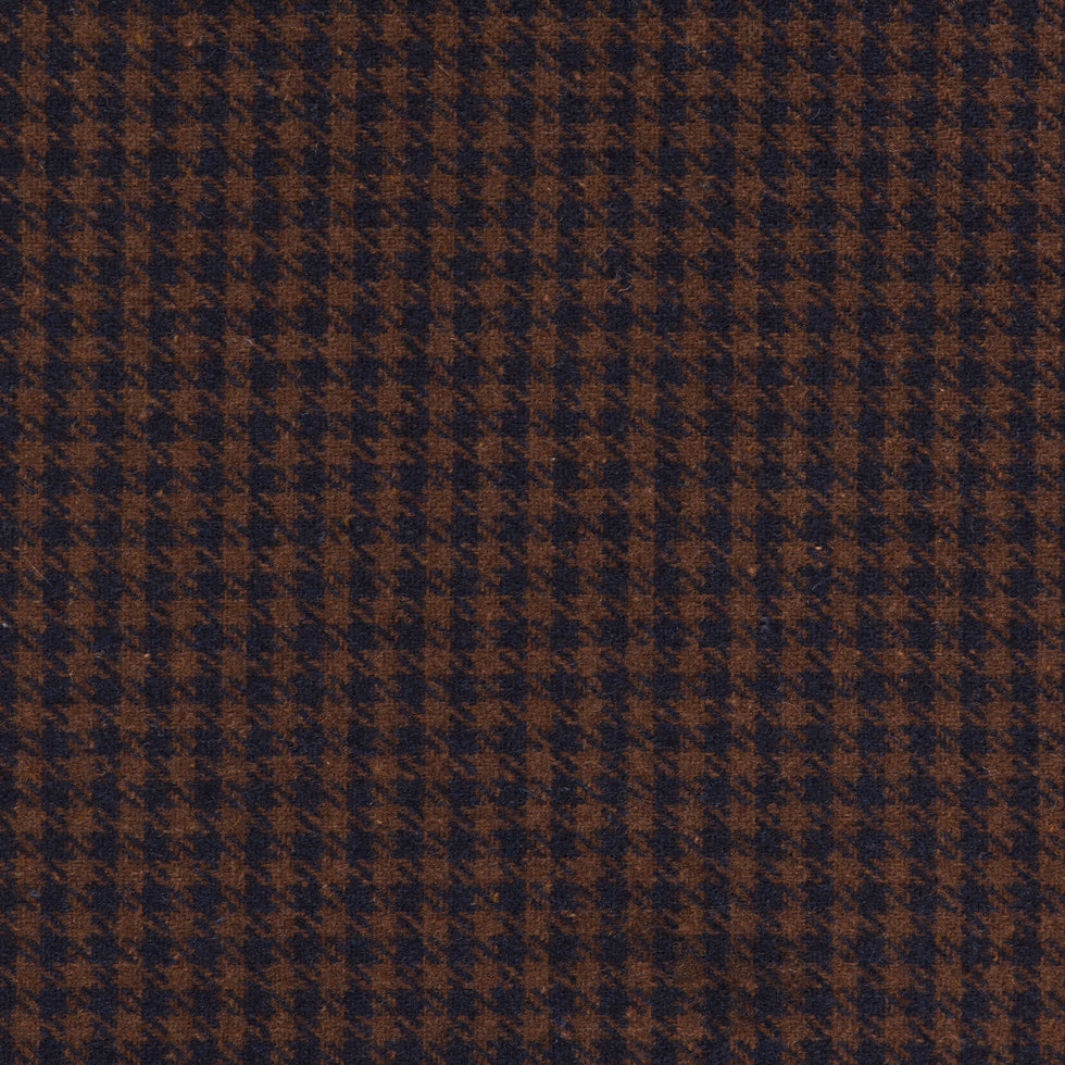 Brown/Navy Shepherd's Check Heavy Wool Suiting Brown/Navy Shepherd's Check Heavy Wool Suiting