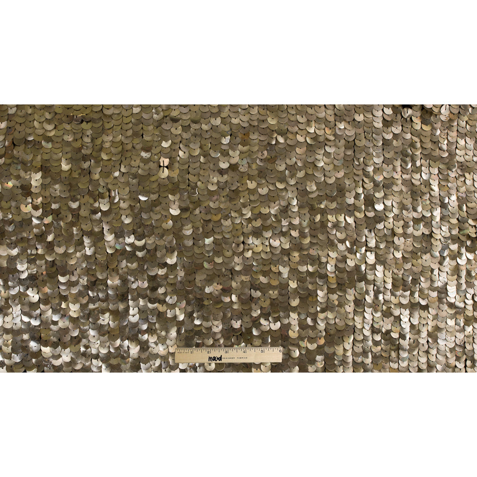 Phillip Lim Gold Large Circle Sequins on Black Georgette - Full Phillip Lim Gold Large Circle Sequins on Black Georgette - Full