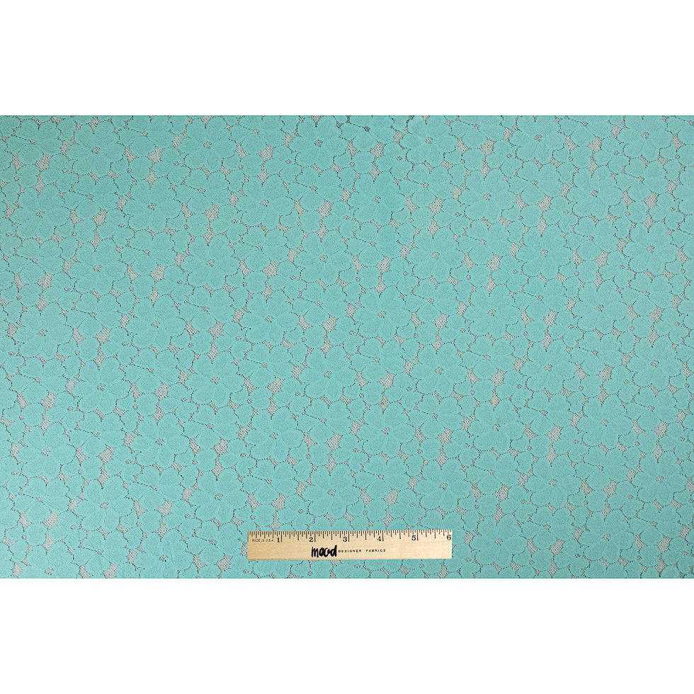 Mint Green Floral Lace w/ Netting Full Mint Green Floral Lace w/ Netting Full