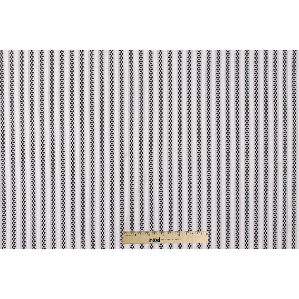Ecru Ribbed Knit/Novelty Netting - Full Ecru Ribbed Knit/Novelty Netting - Full
