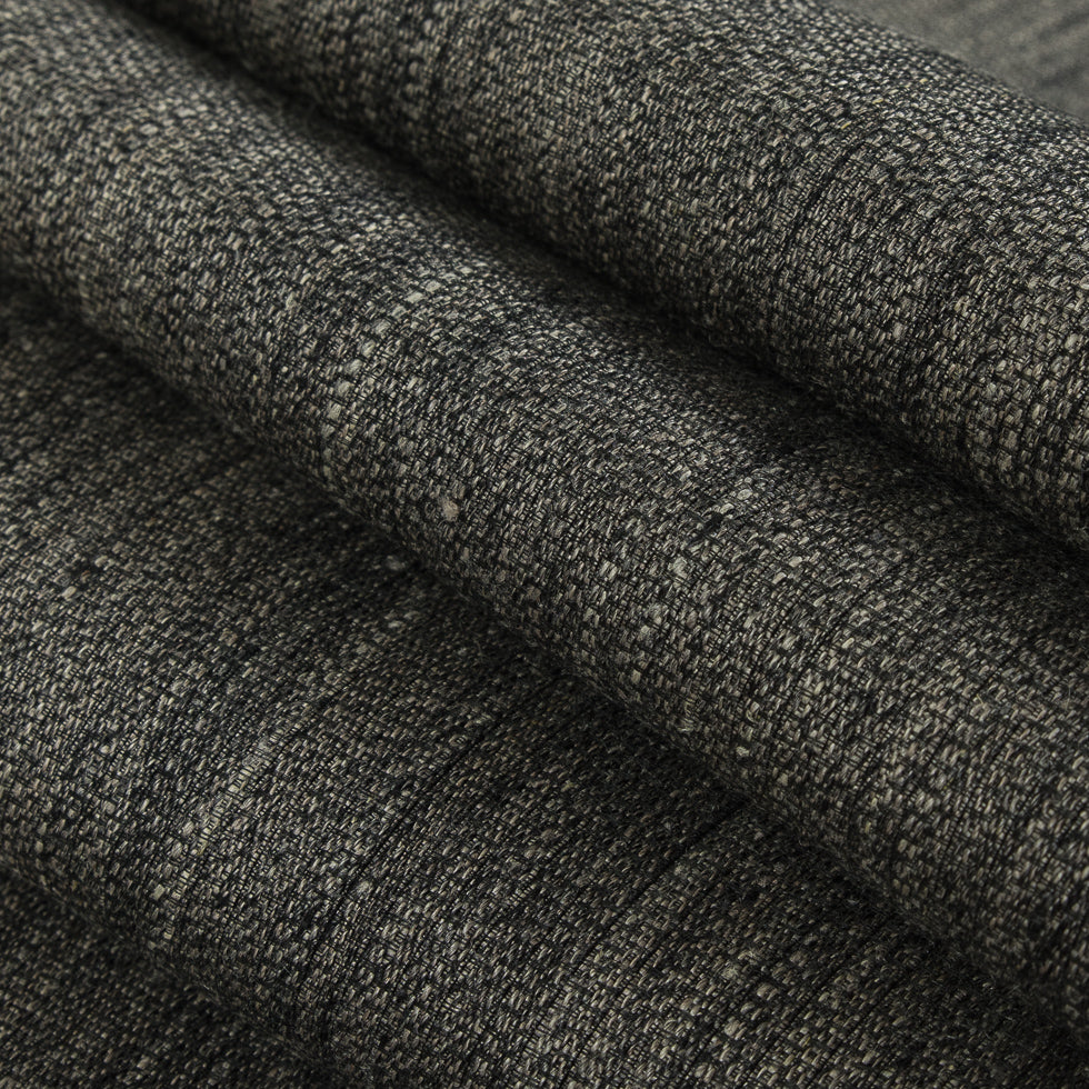 Oscar De La Renta Ivory/Thyme/Black Linen-Silk Woven Folded Oscar De La Renta Ivory/Thyme/Black Linen-Silk Woven Folded