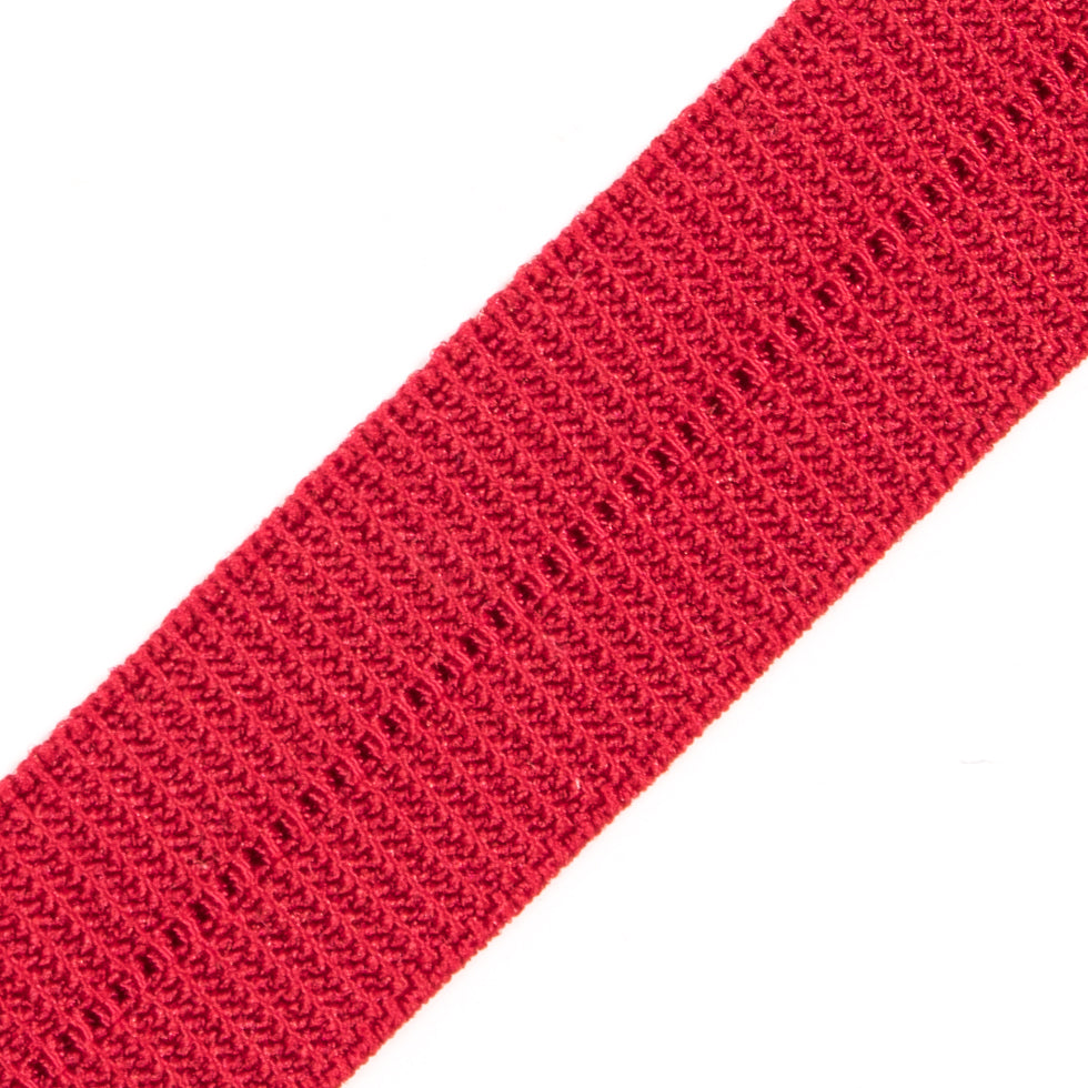 Red Stretch Fold Over Grosgrain - 0.625" Detail Red Stretch Fold Over Grosgrain - 0.625" Detail