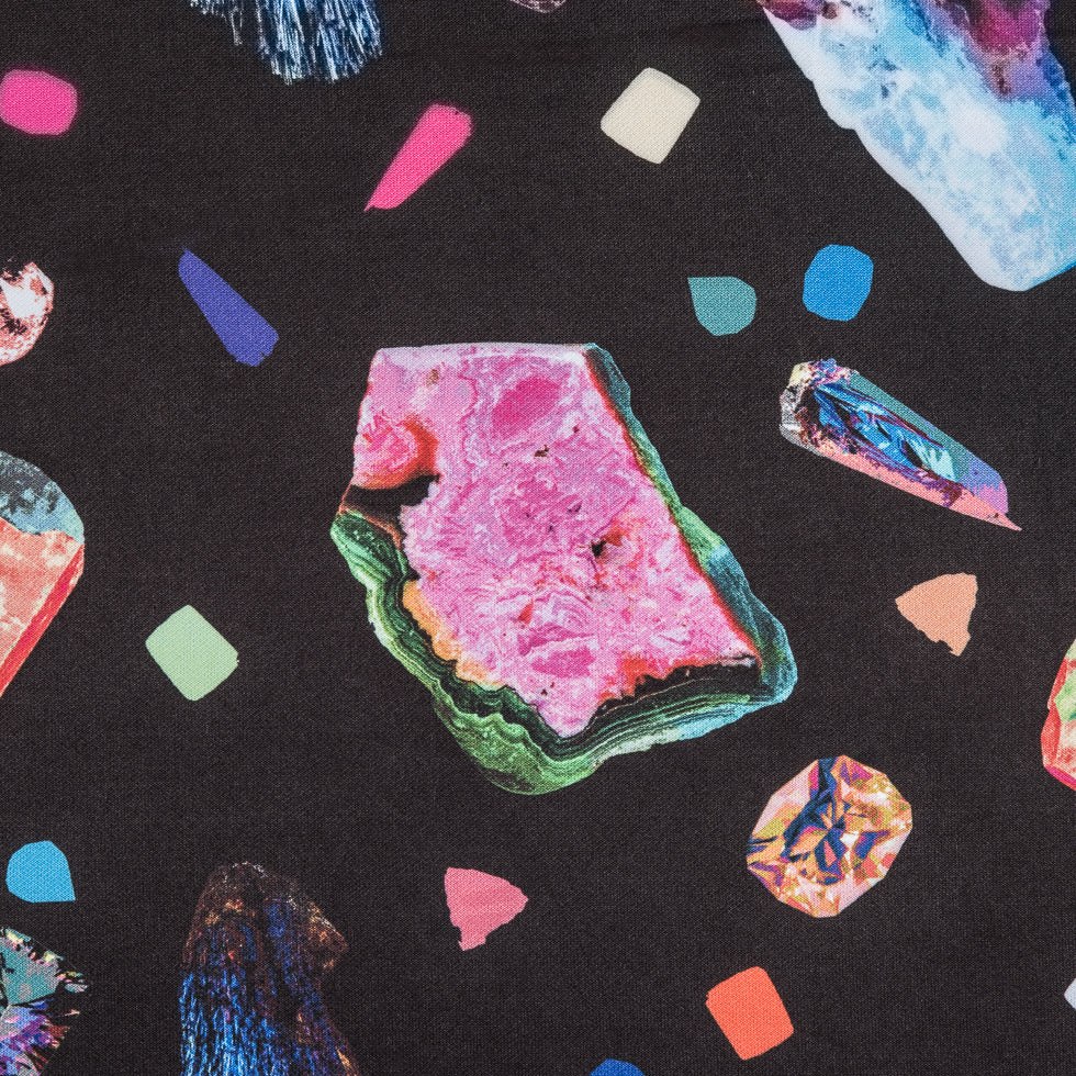 Floating Gems Digitally Printed Stretch Neoprene/Scuba Knit Floating Gems Digitally Printed Stretch Neoprene/Scuba Knit