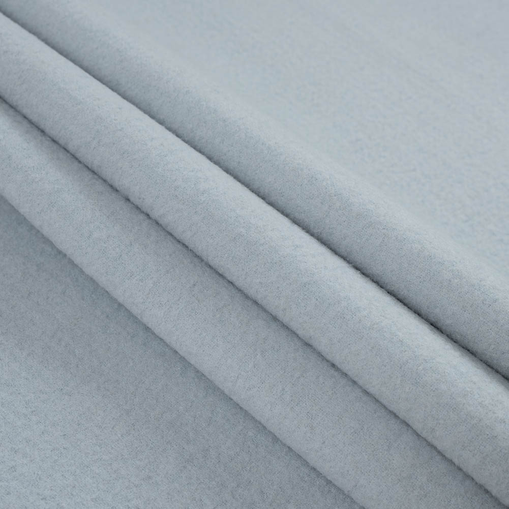 Famous NYC Designer Gray Boiled Cashmere Double Cloth Folded Famous NYC Designer Gray Boiled Cashmere Double Cloth Folded