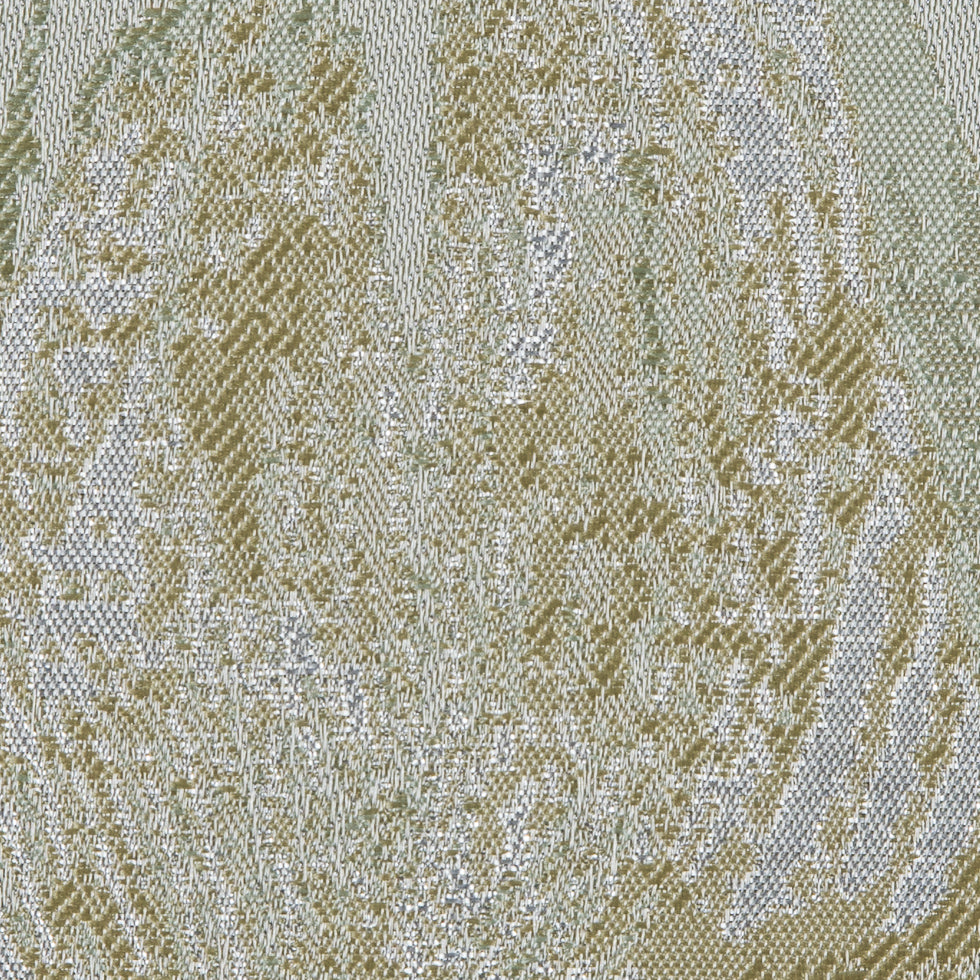 Metallic Silver/Green Abstract Jacquard/Brocade - Full Metallic Silver/Green Abstract Jacquard/Brocade - Full