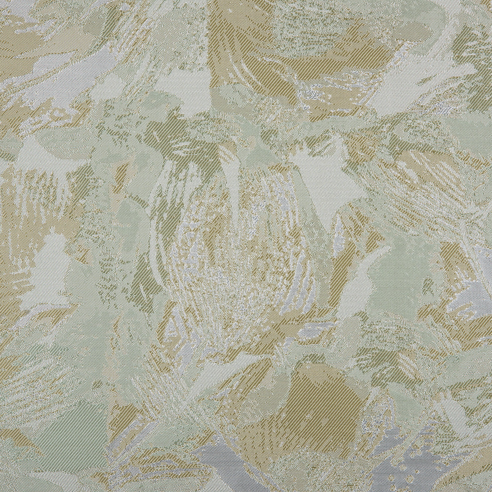 Metallic Silver/Green Abstract Jacquard/Brocade Metallic Silver/Green Abstract Jacquard/Brocade