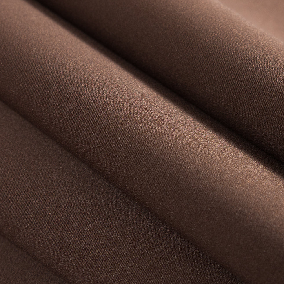 Chocolate Brown Polyester Satin Folded Chocolate Brown Polyester Satin Folded