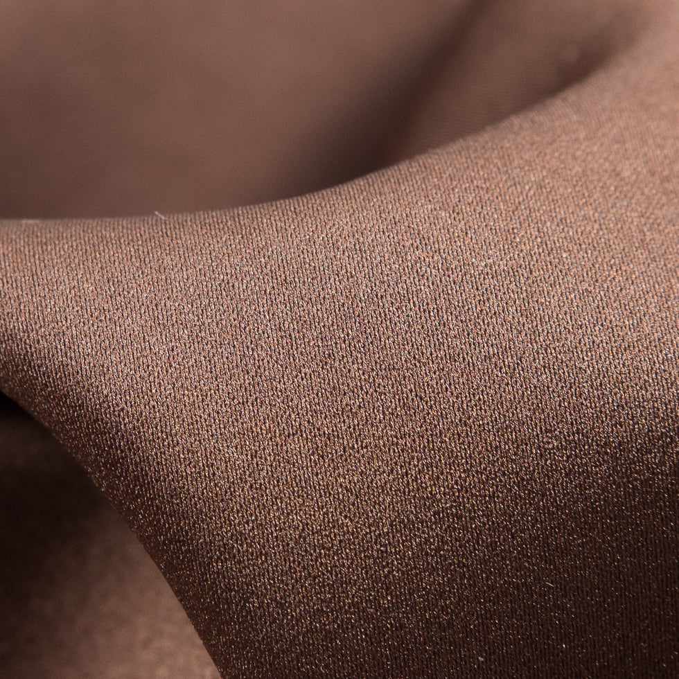 Chocolate Brown Polyester Satin Detail Chocolate Brown Polyester Satin Detail