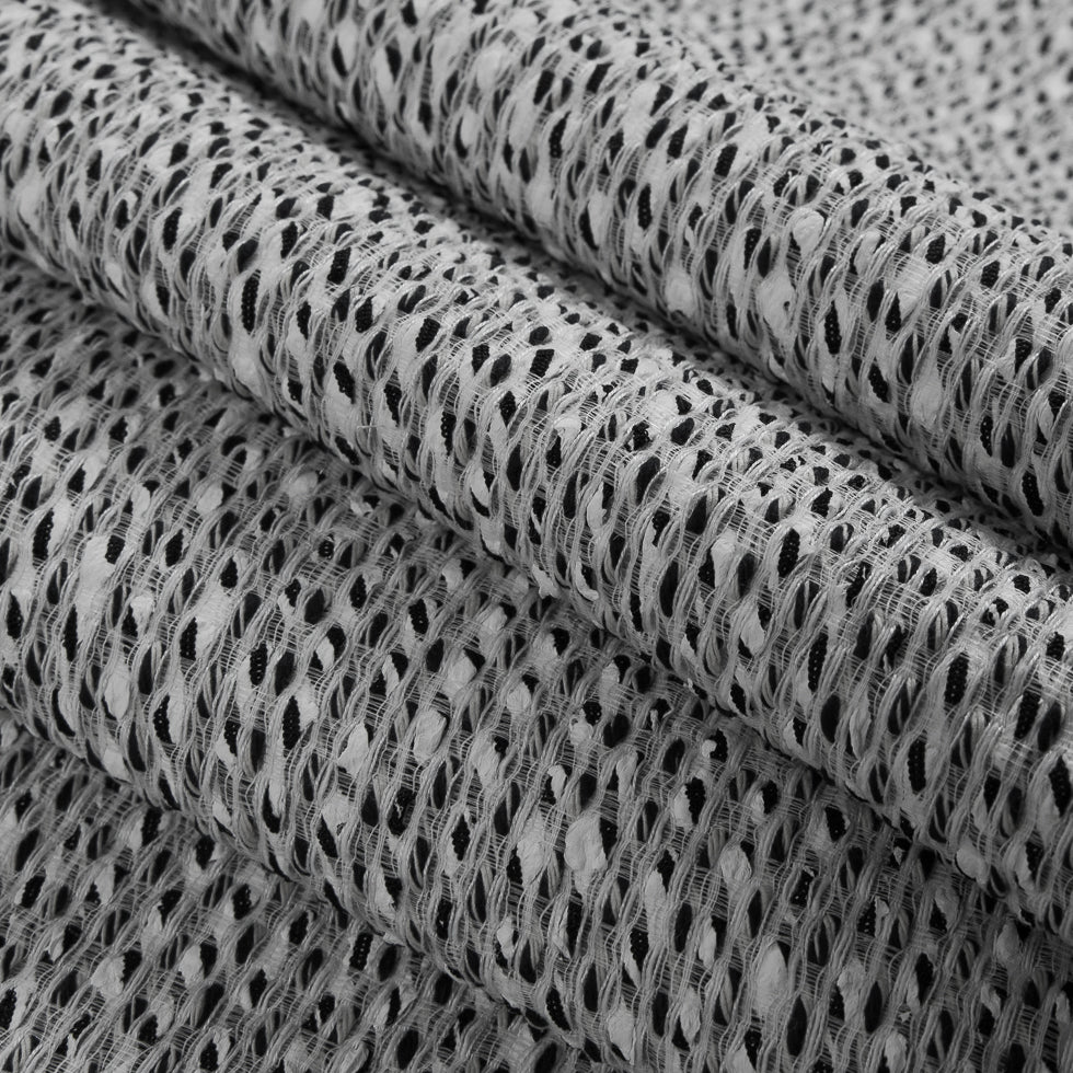 Black/White Novelty Blended Tweed - Folded Black/White Novelty Blended Tweed - Folded