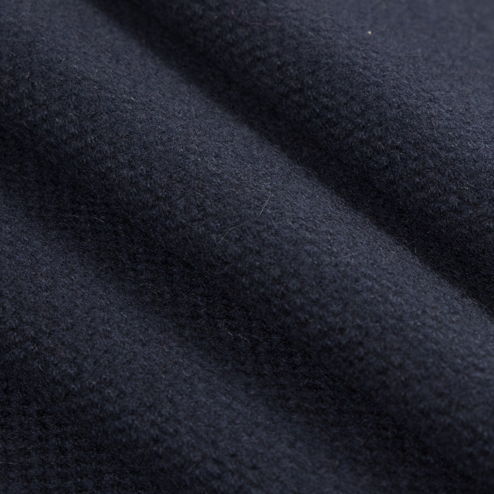 Midnight Navy Soft Blended Wool Woven Folded Midnight Navy Soft Blended Wool Woven Folded