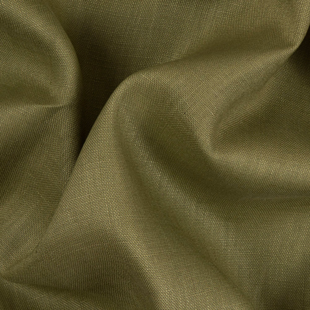 Olive Medium-Weight Linen Olive Medium-Weight Linen