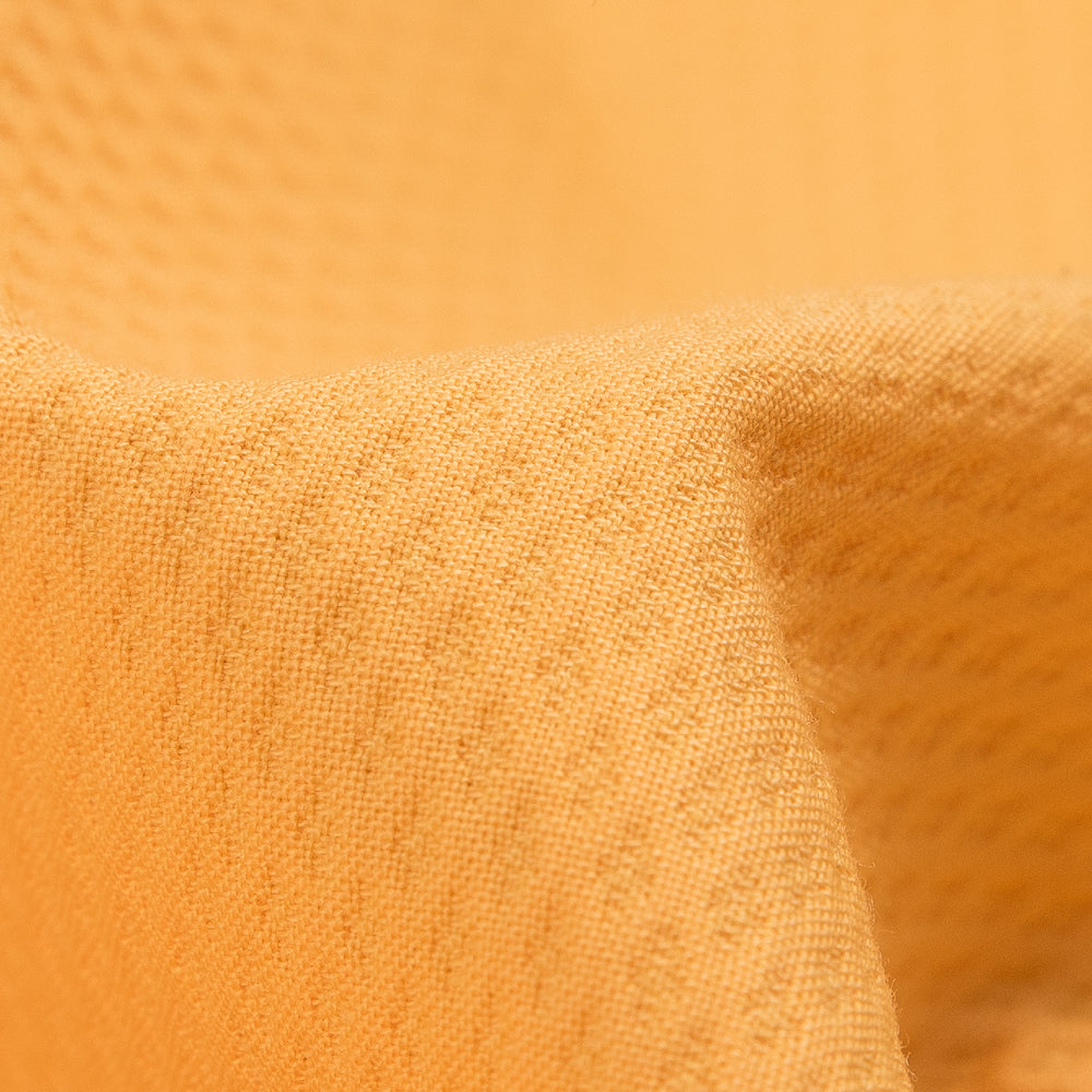 Amber Yellow Cotton Birdseye Pique Detail Amber Yellow Cotton Birdseye Pique Detail