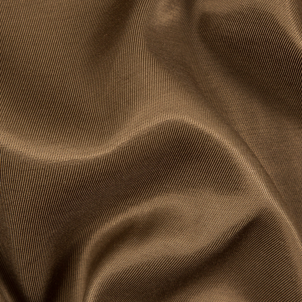 Brown Luminous Cotton/Rayon Twill Suiting Brown Luminous Cotton/Rayon Twill Suiting