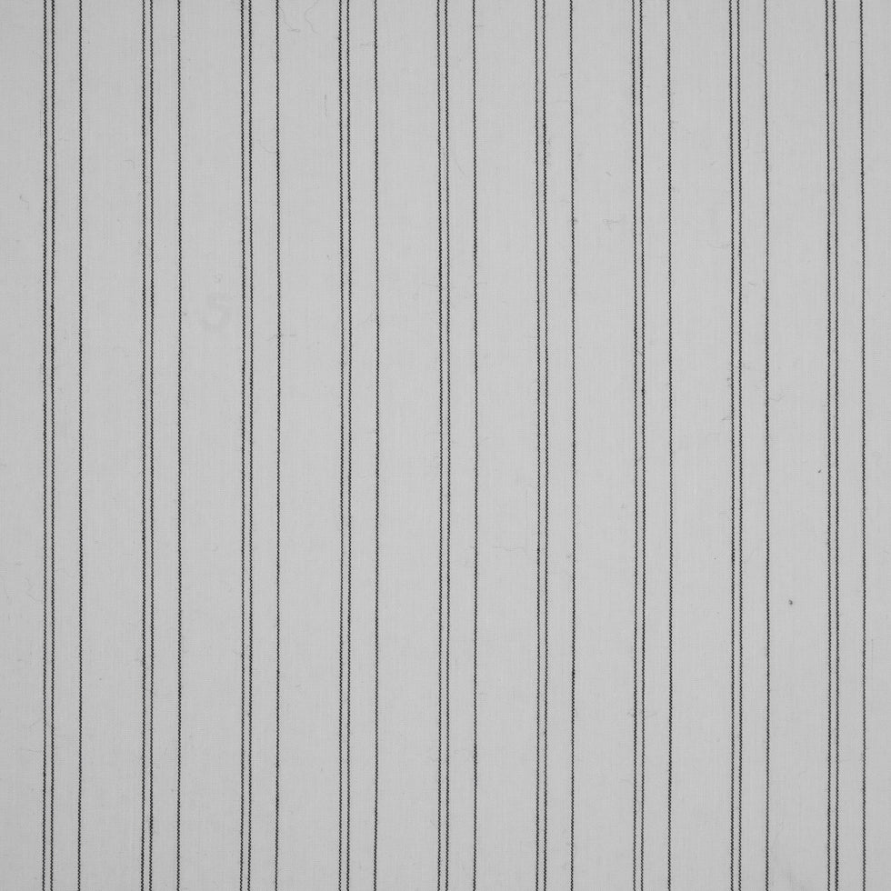 White/Black Pencil Striped Stretch Shirting White/Black Pencil Striped Stretch Shirting