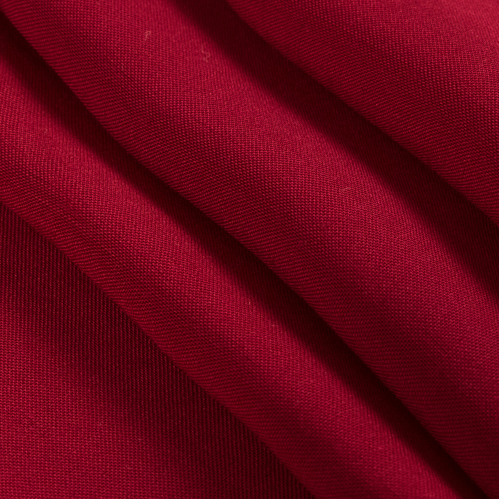 Red Solid Viscose Batiste Detail Red Solid Viscose Batiste Detail