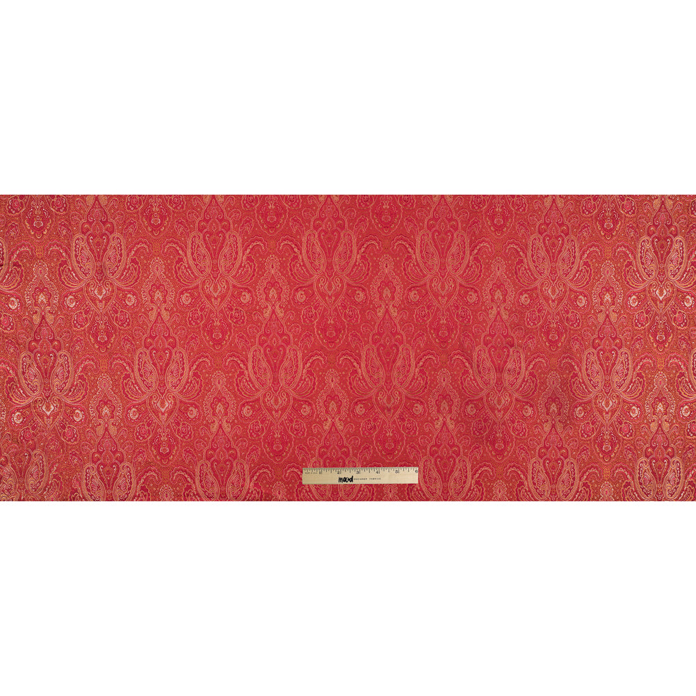Red and Gold Paisley Brocade/Jacquard Full Red and Gold Paisley Brocade/Jacquard Full