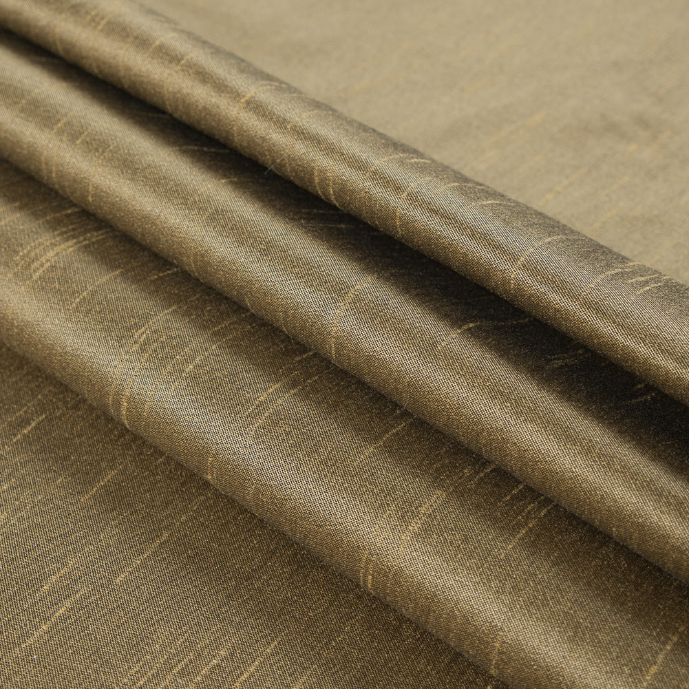 Buff Yellow Solid Polyester Shantung - Folded Buff Yellow Solid Polyester Shantung - Folded