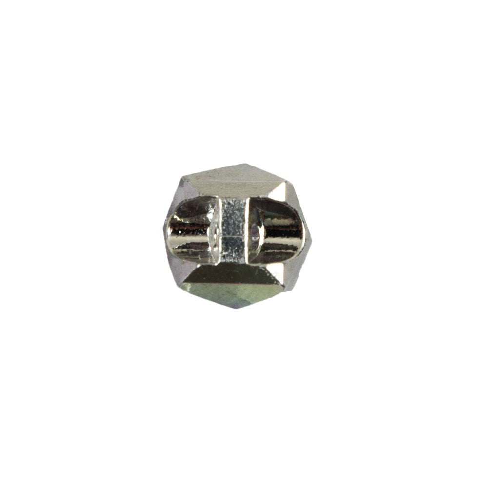 Faceted Cube Glass Button - 18L/11.5mm Detail Faceted Cube Glass Button - 18L/11.5mm Detail