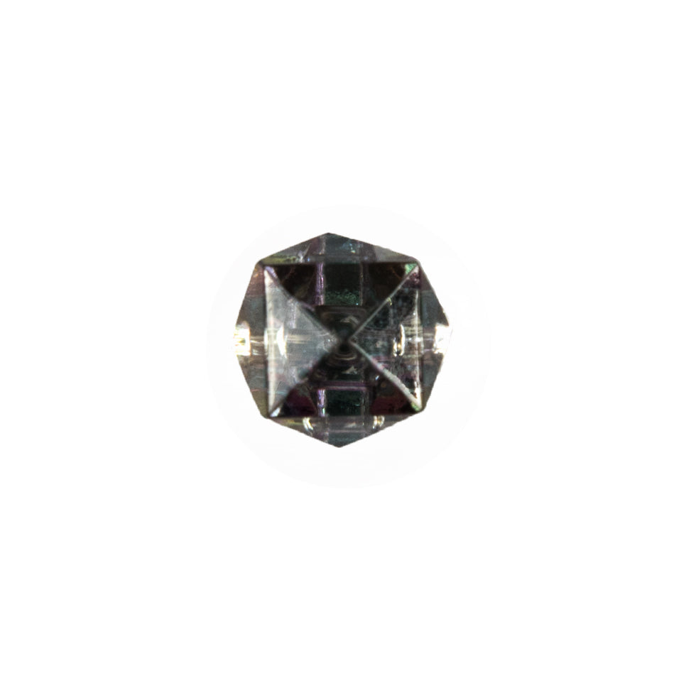 Faceted Cube Glass Button - 18L/11.5mm Faceted Cube Glass Button - 18L/11.5mm