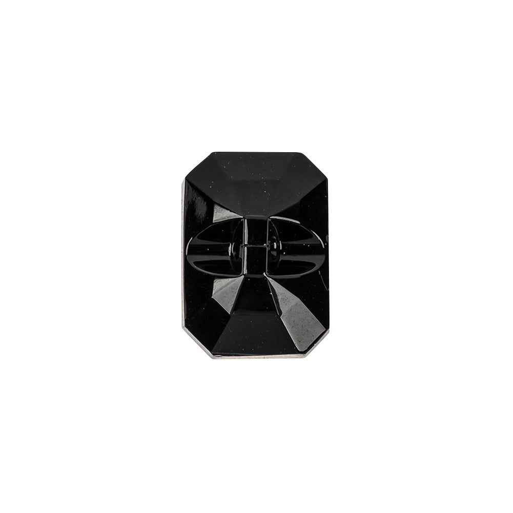 Black and Gold Glass Self Back Button - 30L/19mm - Detail Black and Gold Glass Self Back Button - 30L/19mm - Detail