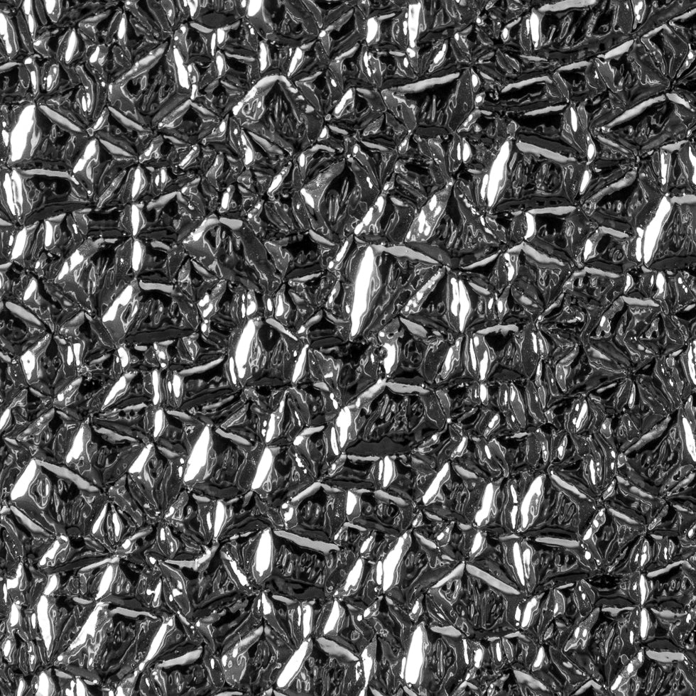Metallic Silver Crackled Vinyl Full Metallic Silver Crackled Vinyl Full