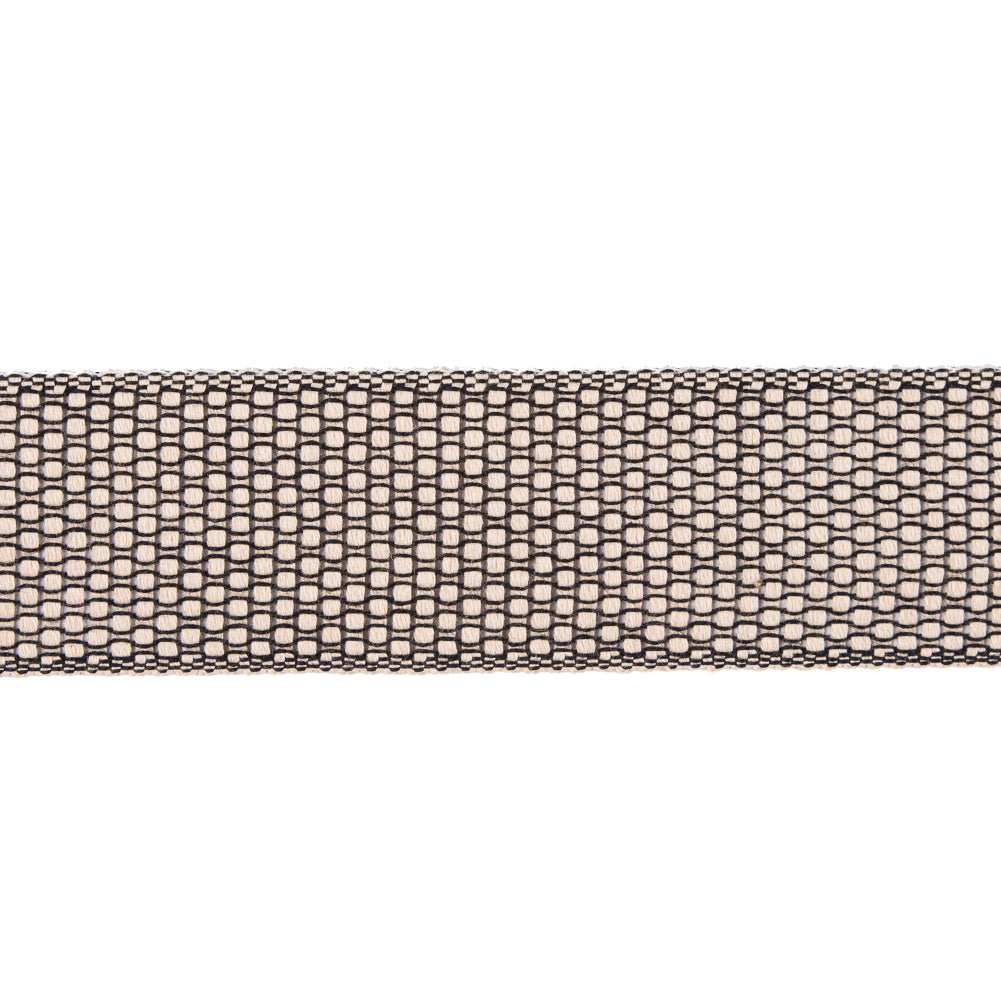 Beige and Black Woven Trim - 1.5" Beige and Black Woven Trim - 1.5"