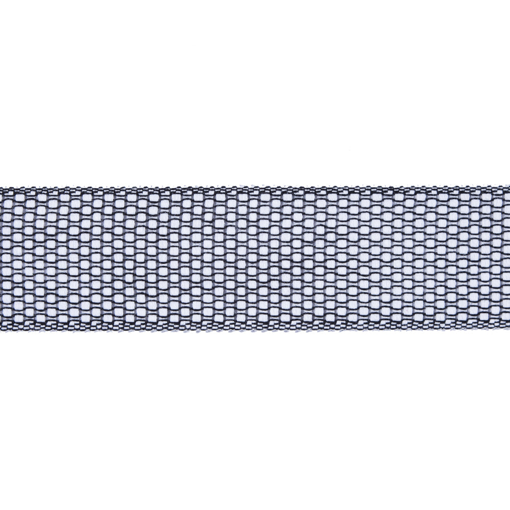 Black and White Woven Trim - 1.5" Black and White Woven Trim - 1.5"