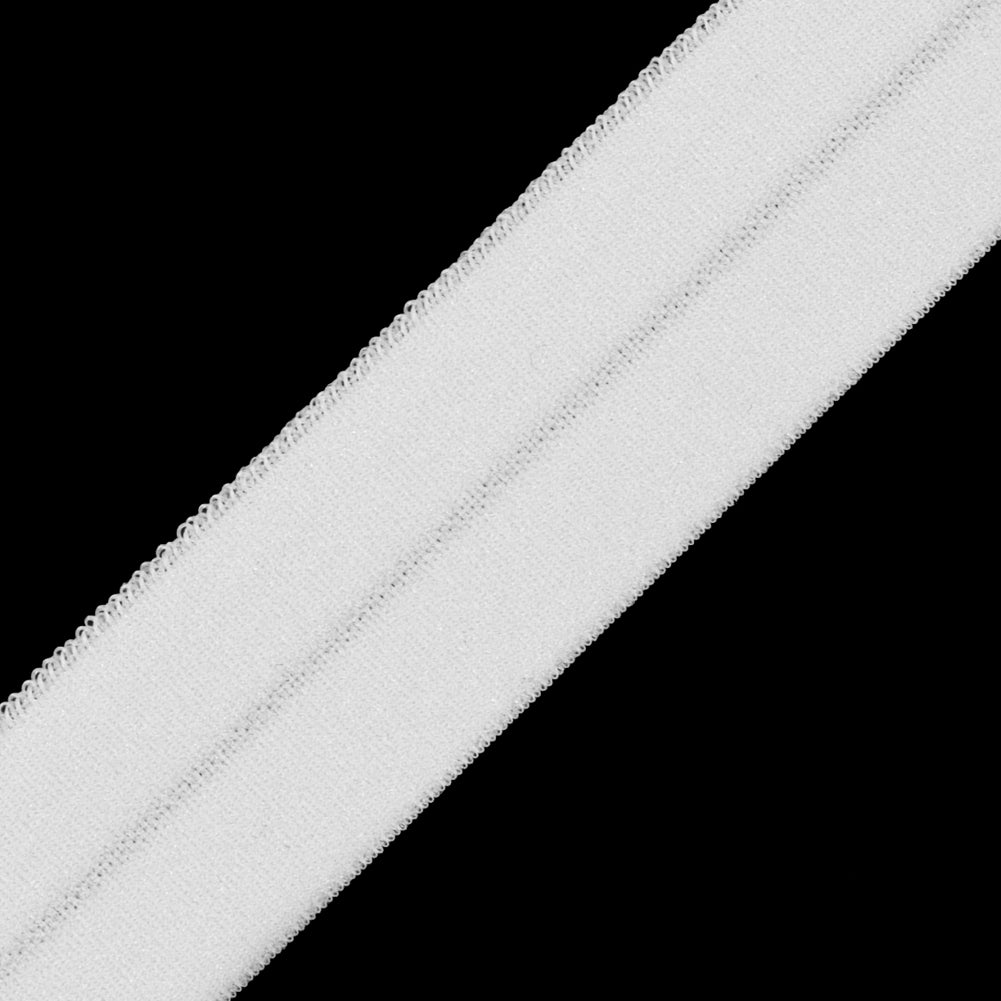 Italian White Foldover Stretch Tape - 0.625" Detail Italian White Foldover Stretch Tape - 0.625" Detail