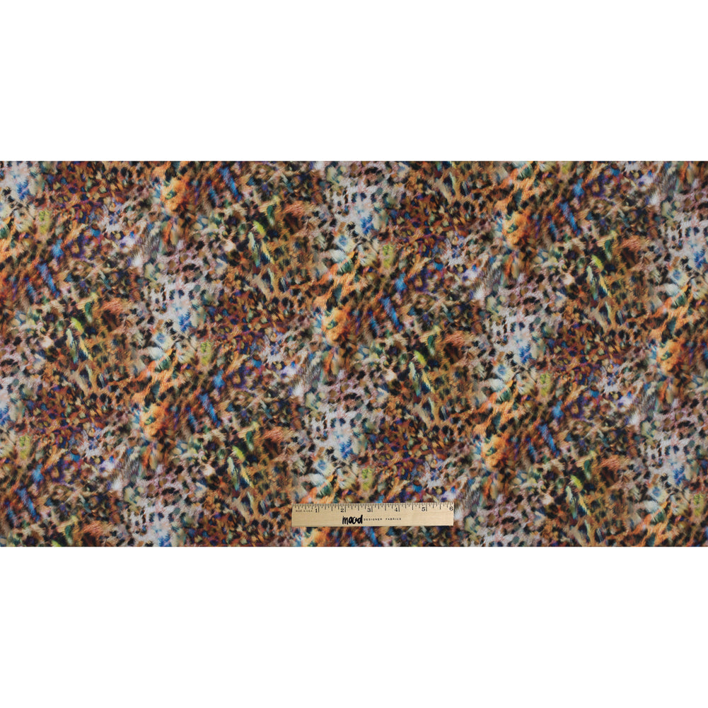 Multicolored Abstract Cheetah Printed Max-Dri Anti-Microbial Performance Tricot - Folded Multicolored Abstract Cheetah Printed Max-Dri Anti-Microbial Performance Tricot - Folded