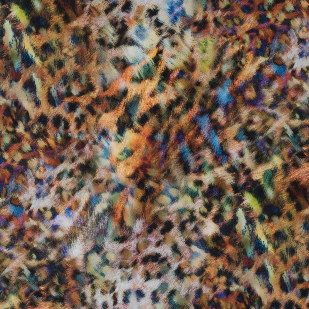 Multicolored Abstract Cheetah Printed Max-Dri Anti-Microbial Performance Tricot Multicolored Abstract Cheetah Printed Max-Dri Anti-Microbial Performance Tricot