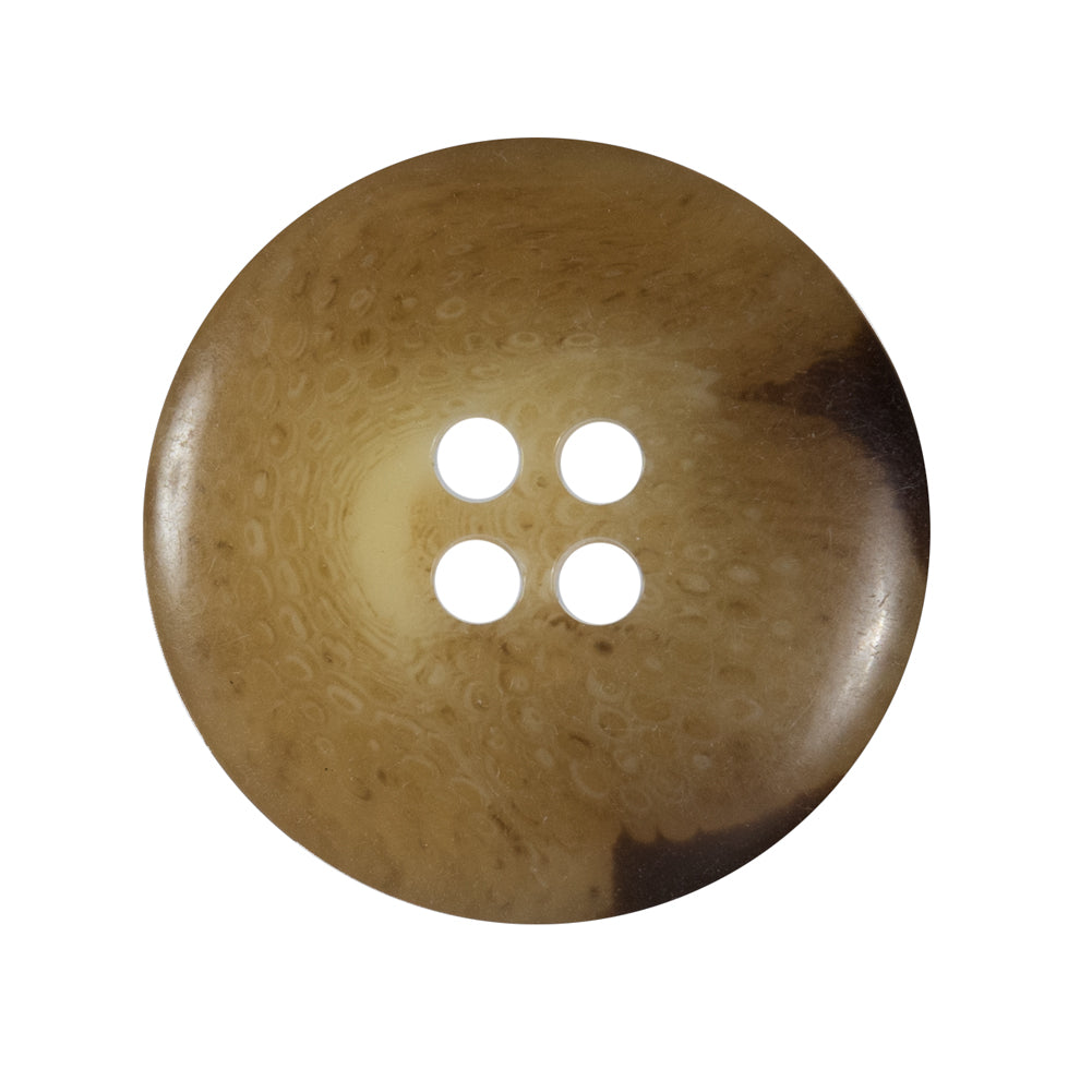 Beige and Brown Horn Button - 44L/28mm - Detail Beige and Brown Horn Button - 44L/28mm - Detail