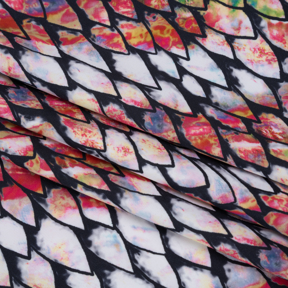 Scales Printed on a Caye UV Protective Compression Swimwear Tricot w/ Aloe Vera Microcapsules Detail Scales Printed on a Caye UV Protective Compression Swimwear Tricot w/ Aloe Vera Microcapsules Detail