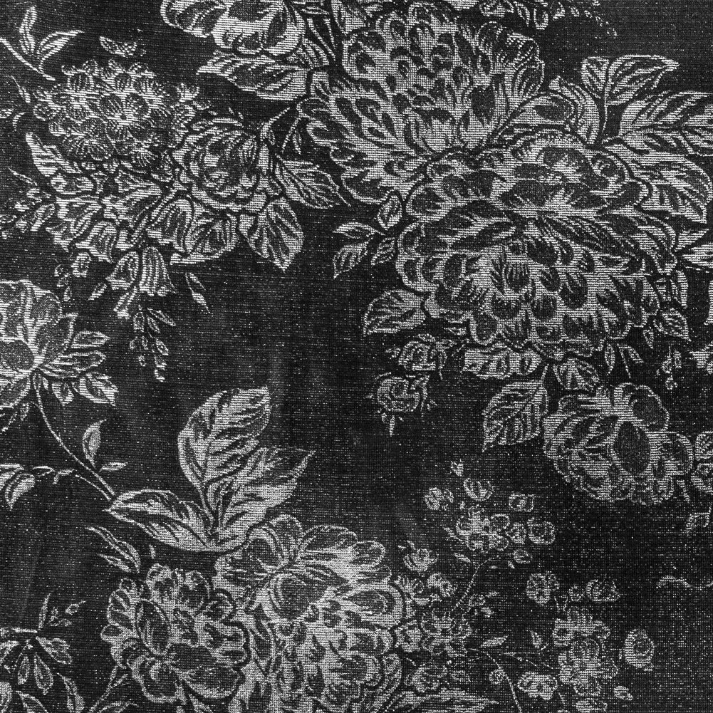 Black/Sliver Floral Metallic Mesh Black/Sliver Floral Metallic Mesh
