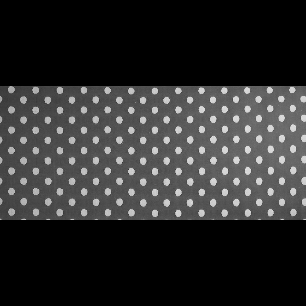White Polka-Dotted Netting Folded White Polka-Dotted Netting Folded