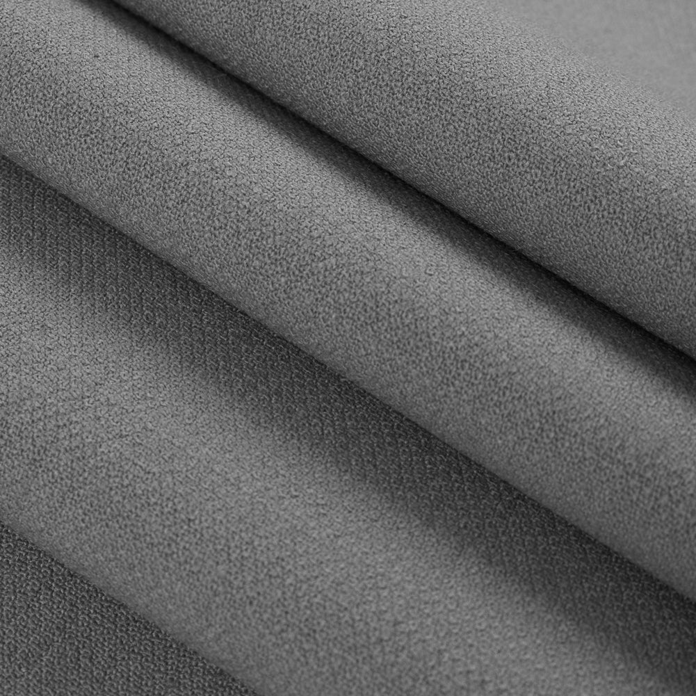 Gray Stretch Creped Double Cloth Detail Gray Stretch Creped Double Cloth Detail
