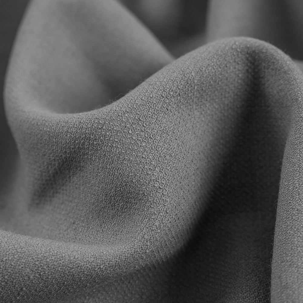 Gray Stretch Creped Double Cloth Full Gray Stretch Creped Double Cloth Full