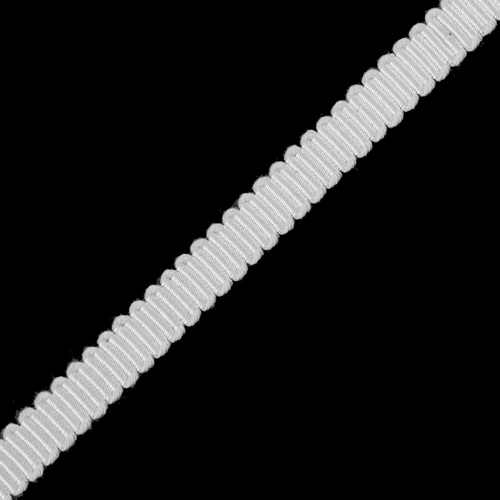 Ivory Petersham Grosgrain Ribbon - 0.25 - Detail Ivory Petersham Grosgrain Ribbon - 0.25 - Detail