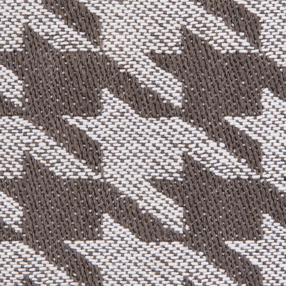 Brown/Ivory Houndstooth Cotton Twill - Detail Brown/Ivory Houndstooth Cotton Twill - Detail