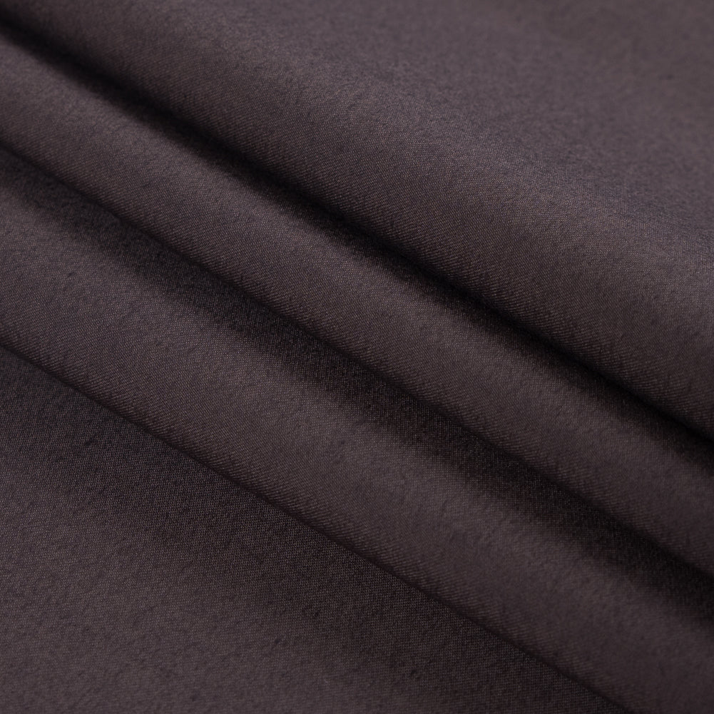 Chocolate Stretch Blended Cotton Twill Folded Chocolate Stretch Blended Cotton Twill Folded