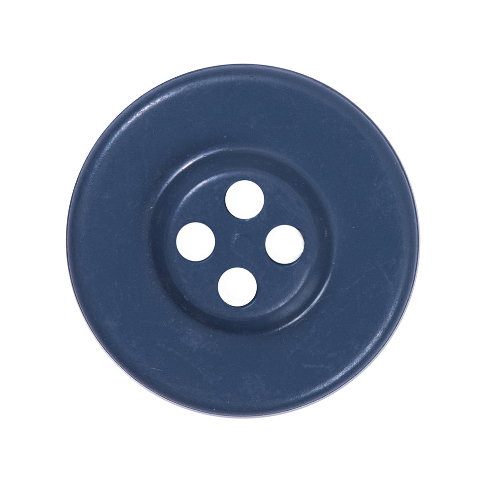 Blue Embossed Anchor Button - 44L/27mm - Detail Blue Embossed Anchor Button - 44L/27mm - Detail